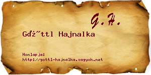 Göttl Hajnalka névjegykártya